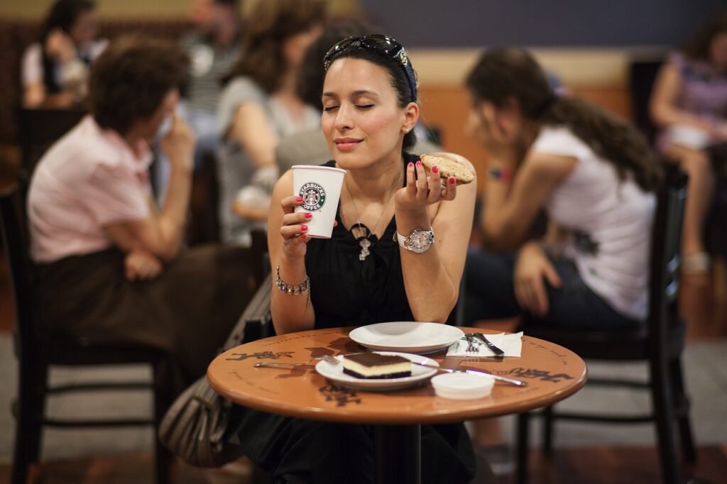 woman, model, food